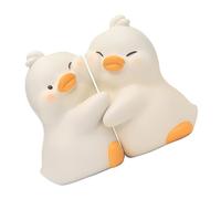 2Pcs Cartoon Duck Bookends For Shelves Desk Book Organiser Animal Shape ABS End Tabletop Ends Stopper Duck Book Supports