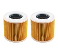2Pcs Cartridge Filter For Karcher WD2 WD3 MV2 MV3, Wet & Dry Hoover Vacuum Cleaner Replacement