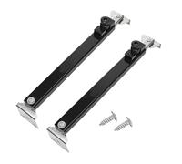 2PCS Casement Window Stay, 321mm Black Stainless Steel Window Hinges Adjustable Telescoping Restrictor with Screws for Home Caravan