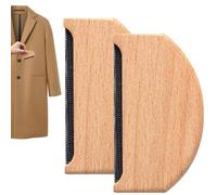 2Pcs Cashmere Comb, Beech Wooden Shaver Fuzz Remover, Sweater Shaver Pilling Comb, Manual Portable Depiller For De-pilling Fuzz Bobbles Sweaters Knitwear Garments Woolens Scarves Wool Coats Pants