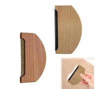 2PCS Cashmere Combs Set Gently Eliminates Pills Wooden Pilling Combs Fabric Comb Portable Wool Comb Bobble Remover for Clothing Garments Knits Woolens Scarves Wool Coats Pants Care