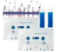 2PCS Cassette Head Cleaner&CD/DVD Lens Cleaner Disc Kit,All-in-One Maintenance for Cassette Tapes,CD Player,DVD Player,Disc Scratch Remover,Record Needle Cleaner,Audio Tape Cleaning Fluid,Portable