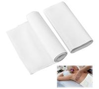 2pcs Castor Oil Foot Pack, Cotton Flannel Reusable Organic Castor Oil Pack Kit, Preventing Leakage Castor Oil Compress Pack, for the Liver, Abdomen, Joints(White)