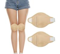 2PCS Castor Oil Pack, Castor Oil Pack Wrap Kit Knee Organic Castor Oil Compression Wrap Adjustable Elastic Strap, Organic Cotton Flannel Massage Castor Oil Pack for Calf, Knees, Arm, Leg Soreness