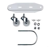 2Pcs Castor Wheels Stand, Heater Wheel Caster Wheel, Electric Heater Bracket, Casters Stand Replacement, For Oil-Filled Radiators Home Office(White)