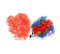 2pcs Cat and Dog Costume Wig with Strap for Small Pets, Curly