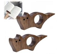 2Pcs Cat Book Page Holder,Medium Wooden Book Page Clip Holder,Smooth Wood Books Clip,Thumb Bookmark,Thumb Books Pages Holders,Ideal Book Reader Gifts & Reading Accessories,Literary Gifts,0.86in