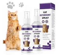2Pcs Cat Deterrent Spray Indoor & Outdoor, Anti Scratch Cats Repellent Spray, Natural Cat Training Spray Protect Furniture, Sofas, Rugs, No Trace for Cats Kitten Training Aid