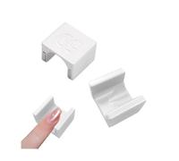 2Pcs Cat Eye Nail Magnet Stick, DIY Magnetic Gel Tool for 5D Nail Art(White)