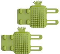 2Pcs Cat Self Groomer, Silicone Pet Corner Massage Combs Brush Cat Face Scratch