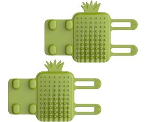 2Pcs Cat Self Groomer, Silicone Pet Corner Massage Combs Brush Cat Face Scratch