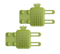 2Pcs Cat Self Groomer, Silicone Pet Corner Massage Combs Brush Cat Face Scratcher Corner for Long Short Fur Kitten Cats (fit φ1.4 "-2.2" Table Legs Climbing Frame)