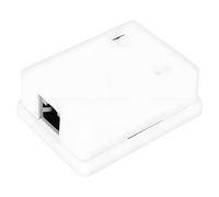 2Pcs CAT6 Mount Box RJ45 8P8C Network Socket Single Port Desktop Information Network Junction Boxes