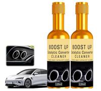 2pcs Catalytic Converter Cleaner Auto Parts Engine, Boost Up Catalytic Convertor Cleaner,Exhaust System Pipe Carbon Removal Cleaners,Fuel System Treatment Oil Additive for Gas and Diesel Car,120ml*2