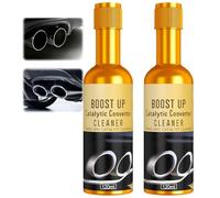 2PCS Catalytic Converter Cleaner Auto Parts Engine - Fuel System Treatment & Exhaust Pipe Carbon Removal for Gas and Diesel Cars, Auto Parts Engine Additive (120ml Each)