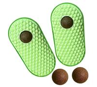 2PCS Cats Face Self-Groomer Cats Brush Furniture Protective Pet Massage Scratcher Grooming Scratcher Catmint For Relief Adhesive Brush