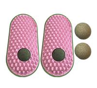 2PCS Cats Groomers Corner Cats Brush Self-Massage Scratcher Wall Stick Cats Catmint Dog Supplies
