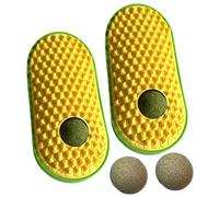 2PCS Cats Wall Corner Groomers Scratcher Comb Dog Face Groomer Furniture Protective Wall Stick Massage Brush