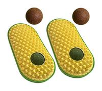 2PCS Cats Wall Corner Groomers Scratcher Comb for Cats Dog Face Groomer Furniture Protective Wall Stick Massage Brush Catmint Toy