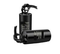 2Pcs CBB60 electronic starter Run Capacitor 450VAC Starting Air Conditioner Capacitors Water Pump For Washing Machine(450V2.0UF)