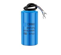 2Pcs CBB60 electronic starter Running Capacitor 450V Capacitors Water Pump Startup Capacitors Start electronic starter Run 450VAC 3uF-80uF BIANMTSW(25UF White)