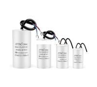 2Pcs CBB60 electronic starter Running Capacitor450V80UF60UF45UF30UF25UF10UF3UFSeries AC Water Pump Startup Capacitors Start electronic starter Run 450VAC BIANMTSW(450V25UF)