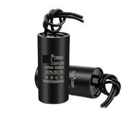 2Pcs CBB60 Motor Run Capacitor 450V AC Starting Capacitors 11.21.51.822.533.54.57891113UF Water Pump For Washing Machine(1.5UF)