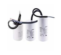 2pcs CBB60 starter capacitor: 2/4/5/8/10/12/15/20/80UF water pump to dry the capacitor of the dehydrated washing machine BIANMTSW(5UF)