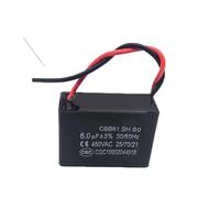 2pcs CBB61 6uf starting capacitance AC Fan Capacitor 450V CBB electronic starter Run Capacitor