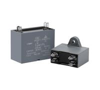2Pcs CBB61 Air Conditioner Capacitor 450V Fan electronic starter Run Capacitors 1.2UF 1.5UF 2UF 2.5UF 3UF 3.5UF 4UF 4.5UF 5UF 6UF 6.5UF 8UF MQXFCZUX(450V2.5UF)