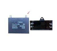 2PCS CBB61 air conditioner start-up and running capacitor 450V Four inserts 15UF Four inserts ZDVHOMCB