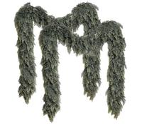 2Pcs Cedar Garland for Christmas Decoration - 6FT Real Touch Cedar Garland Realistic Winter Greenery for Mantel Fireplace Table Door