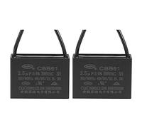 2Pcs Ceiling Fan Capacitor CBB61, Metallized Polypropylene Film Capacitor Great for Fans Pumps Motors Running Energy storage elements