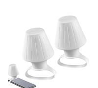 2Pcs Cell Phone Lampshade, Mobile Phone Night Light Tiny Lampshade, Creative Silicone Light Diffuser, Mobile Phone Flash Atmosphere Lamp, Clip On Phone (White)