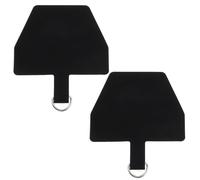 2pcs Cell Phone lanyards Phone Tether Tab Adhesive Tether PU Patches 6.4x5cm