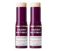 2PCS Cemenrete Calcium Multi Balm, Calcium Volume Multi Balm, Wrinkle Core Stick, Korean Collagen Moisturing Stick, Anti-aging, Hydrating, Almond & Vitamin E, for All Skin Types