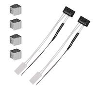 2pcs Ceramic Heater and Thermistor for Bambu Lab P1P 3D Printer, 24V 48W 300°C High Temp Sensor Ceramic Heater Cartridge with Fixing Clip Compatible with Bambu