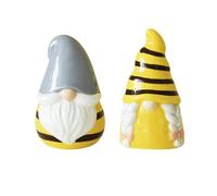 2PCS Ceramic Salt and Pepper Shaker Sets Salt and Pepper Shakers Cute Salt Shaker Xmas Salt and Pepper Pots for Farmhouse Kitchen Table Décor (Bee)