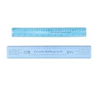 2pcs Ceramic Shrinkage Scale Ruler Set, Ceramic & Pottery Clay Calipers Measuring Tool Flexible Plastic with Standard Scale Ruler Accessories Supplies for Artists & DIY Craft Modeling Carving Shaping