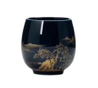 2pcs Ceramic Teacup, Kung Fu Tea Cup, Japanese-style Ceramic Tea Cups, Traditional Chinese Teacups, Porcelain Tea Bowl for Home Office(Style A)