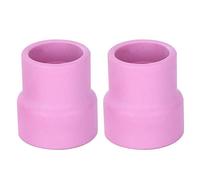 2Pcs Ceramic Welding Cup #12 TIG Gas Lens Alumina Nozzle Furick Cup for WP 9 WP 20 WP 25 Series Air Cooled Welding Torch