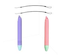 2PCS CGSZDMZY Stylus for Kids Improving Handwriting, Universal Stylus Pens Compatible with Amazon Fire HD Tablet for Kids, Kindle, iPad/iPhone All Capacitive Touch Screens (Purple-C+Pink-C)