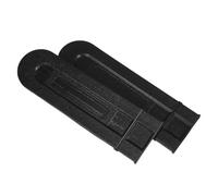 2pcs Chainsaw Bar Cover Guard Case, PE Plastic Protector for Storage | Black Guide Sleeve, Covers Bar and Chain, Easy Fit, Two-piece Set for Transport