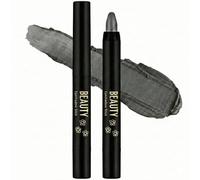 2PCS Charcoal Gray Eyeshadow Stick - Waterproof Smoky Eye Cream Pencil, Metallic Shimmer Finish, Long Wear Smudge-Proof Twist-Up Shadow for Day to Night Looks