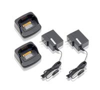 2PCS Charger Set Compatible With Motorola XT420 XT460 RMU2040 | Upgraded Rapid Charger Base & Adapter Compatible With Motorola Two-Way Radios
