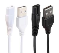 2pcs Charging Cord for Water Flosser, Portable USB Replacement Charger Cable Power Adapter Supply Compatible with FC156 FC1591 FC159 FC256 FC259 Water Flosser 5V Flashlight Shaver Hair Clipper