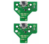 2PCS Charging Port Replacement, JDS-011PS4 Controller Charging Socket, Replacement Charging Port Assembly, Repair Part Micro USB Adaptor Charger Socket Board Connector Module