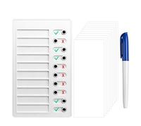 2PCS Checklist Boards, Habit Tracker Chores Chart Routine, Behavior Chart for Kids, Detachable Routine Planner to Do List Boards for Kids