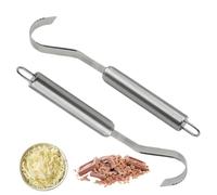 2Pcs Cheese Grater, Butter Curler Chocolate Grater Chocolate Shaver Stainless Steel Cheese Scraper Tool for Kitchen Baking Cake
