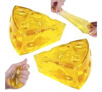 2Pcs Cheese Squishy, Butter Squishy Squeeze Stress Balls, Big Soft Slow Rebound Taba Squishy Cheese, Anxiety Relief Fidget Toy Sensory Toys For Adults & Kids